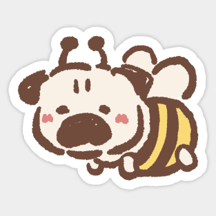 Pug Bee Sticker